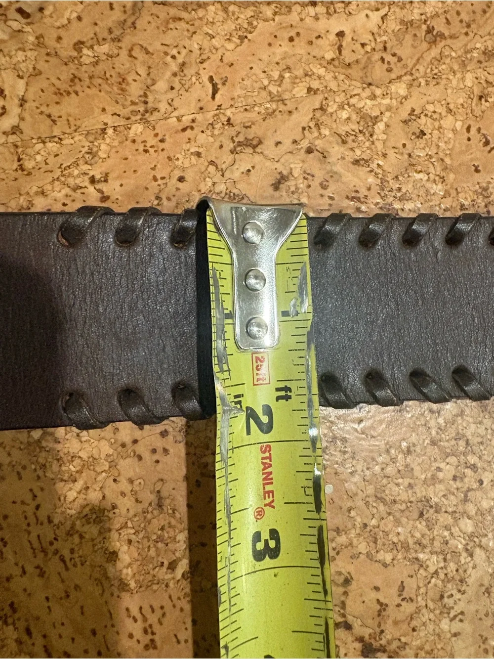 Vintage 90s leather Burton Men's Brown Leather Belt S
